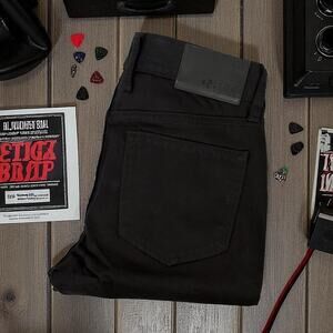 RUDE Hot Topic NWT Men's 26x32 True Black Super Skinny Denim Jeans Stretch